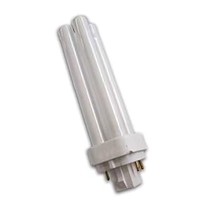 Buy 26-watt four pin electronic 3500K compact fluorescent bulb by Satco now!