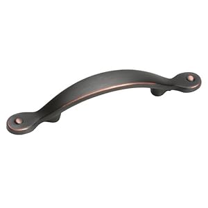Amerock BP1590-ORB Inspirations Plain 3-Inch Pull, Oil Rubbed Bronze by 