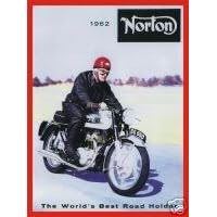 1836 EXTRA LARGE NORTON CLASSIC MOTORBIKE METAL ADVERTISING WALL SIGN RETRO ART