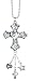 CROSS Silver Car Charm Ornmament with Dangles