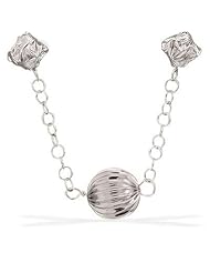 16 + 2 Inch Necklace with Corrugated and Lantern Beads