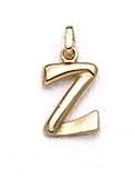 14K 'Z' Pol Initial Pendant - GH10058