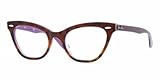 Ray-Ban Women's Rx5226 Cateye Eyeglasses,Top Black & Transparent,49 mm