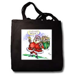 Rich Diesslins Cartoon Days of Christmas TCDC - VAL Cartoon about Gift Card Giving for Christmas - Tote Bags