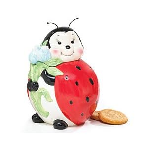 Adorable Ladybug Cookie Jar Food Storage For Kitchen Decor And Collections by