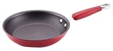 KitchenAid Hard-Base Porcelain Aluminum Nonstick 8-Inch Open French Skillet, Red
