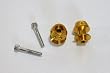 Swingarm Stand Spools - 6mm - Gold - Yamaha YZF600 R6, YZF1000 R1, YZF 600 1000
