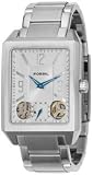 Fossil Mens Metal Dress Watch - Silver Dial - Twist Series