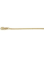 18K Yellow Gold Cable 2mm Necklace 20 Inch