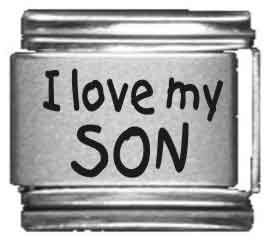 Clearly Charming I Love My Son Laser Italian Charm