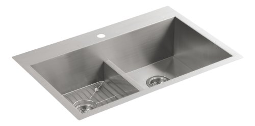 KOHLER K-3838-1-NA Vault Smart Double-Equal Sink