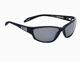 Anarchy Shiny blackBender Sunglasses w Smoke Polarized Lens by