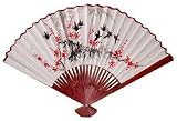 Select 24, 35 or 42 Large Japanese White Painted Decorative Paper Wall Fan