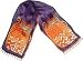 Autumn Felines Purple Silk Scarf by Laurel Burch