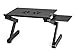Ivation™ Adjustable Portable Laptop Desk with Dual USB-Powered Fans - Perfect as Laptop Table, Bed Tray or Book Stand - Ergonomic Design Includes Clip-On Mouse Stand