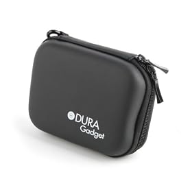 DURAGADGET Compact Hard Carry Case with Belt Clip for Polaroid Pogo - Black