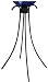 Echo Valley 4061 Black Wrought Iron Low Profile Gazing Globe Stand