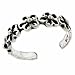 Sterling Silver Daisy Flower Filigree Toe Ring
