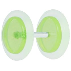 0 Gauge Green Glow In The Dark Cheater Plug