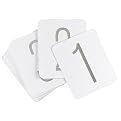 Silver Foil Table Numbers