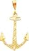 31PAeXw2iIL. SL75  14K Yellow Gold Anchor Charm Diamond Cut
