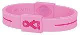 EFX Breast Cancer Awareness Silicone Sport Wristband (Pink/Pink, 8-Inch)