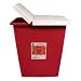 Biohazard Sharps Container W/Hinged Lid, 8 Gal., Red