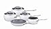 Marco Pierre White, Green Pan and Russell Hobbs Cookware Set, 5 Pieces, White