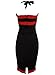 PinupClothingOnline Women's Bow Trim Pinup 1950s Rockabilly Pencil Dress