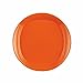 Rachael Ray Dinnerware Round and Square 4-Piece Stoneware Salad Plate Set, Orange