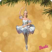 2002 Hallmark Keepsake Ornament Barbie as Snowflake The Nutcracker Ballet Porcelain