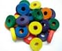 Zoo Max DUS96 Colored Wood Discs 30ct Size 1.25in x 0.5in x 0.25in
