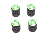Cyber Monday Recycle - Conservation Tire Rim Valve Stem Caps - Black