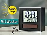 infactory Solar Funkwecker DCF mit Kalender & Thermometer Erfahrungsbericht Wetterstation