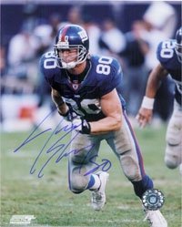 Shockey, Jeremy (New York Giants) Autographed/Hand Signed 8x10