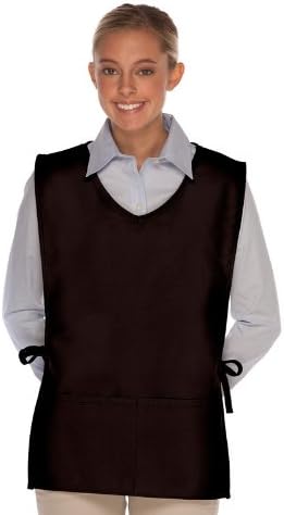 DayStar 435XL Squared Cobbler Apron with V-Neck, X-Large, Black