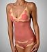  : honeydew Fine Mesh Camisole and BoyShort With Lace Trim (1555355)