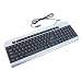 Syba 108-key, black colored, PS2 keyboard