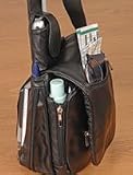 Buxton bx021108 Over the Shoulder Organizer Bag - Leather