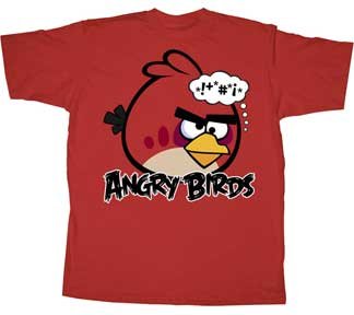 Angry Birds Bonkers Red Bird Mens T-Shirt