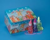 Wholesale Lot of One Dozen Kid's Animal Bubble Necklaces with Whistle Party Favors