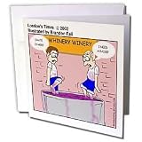 Londons Times Funny Food Coffee other Digestibles - Disgruntled Winery Workers - Greeting Cards-12 Greeting Cards with envelopes