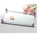 Kitchen & Housewares : 9X14 PINK ROSEBUD MIRROR TRAY