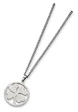Stainless Steel Four Leaf Clover Necklace - 22 inches