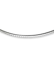 Sterling Silver Rhodium Plated Cubetto with Rolo Extension Chain - 16 Inch