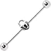 Surgical Steel Padlock Industrial Barbell Earring