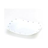 色絵水玉　オーバルプレート（青） 【和皿・洋皿 波佐見】 【3個組】