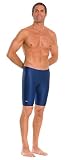 Speedo Men's Solid Jammer Bathing Suit, Navy, 34