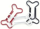 Painted Metal Dog Bone Paper Clips, 15/Pkg: Red/White/Black