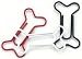 Painted Metal Dog Bone Paper Clips, 15/Pkg: Red/White/Black